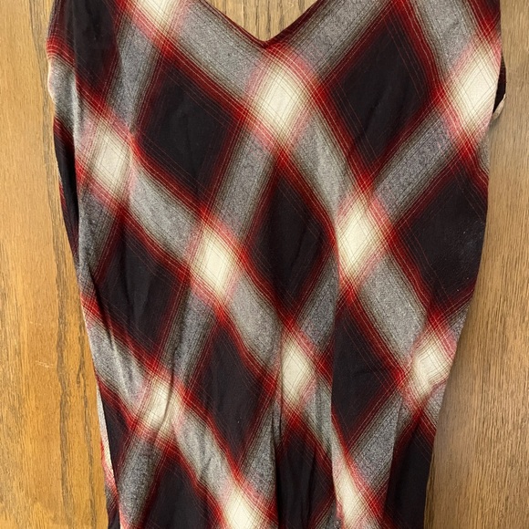 Vince Red and Black Checkered Maxi Dress - Picture 3 of 4